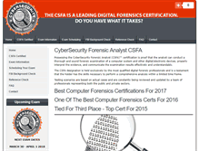 Tablet Screenshot of cybersecurityforensicanalyst.com